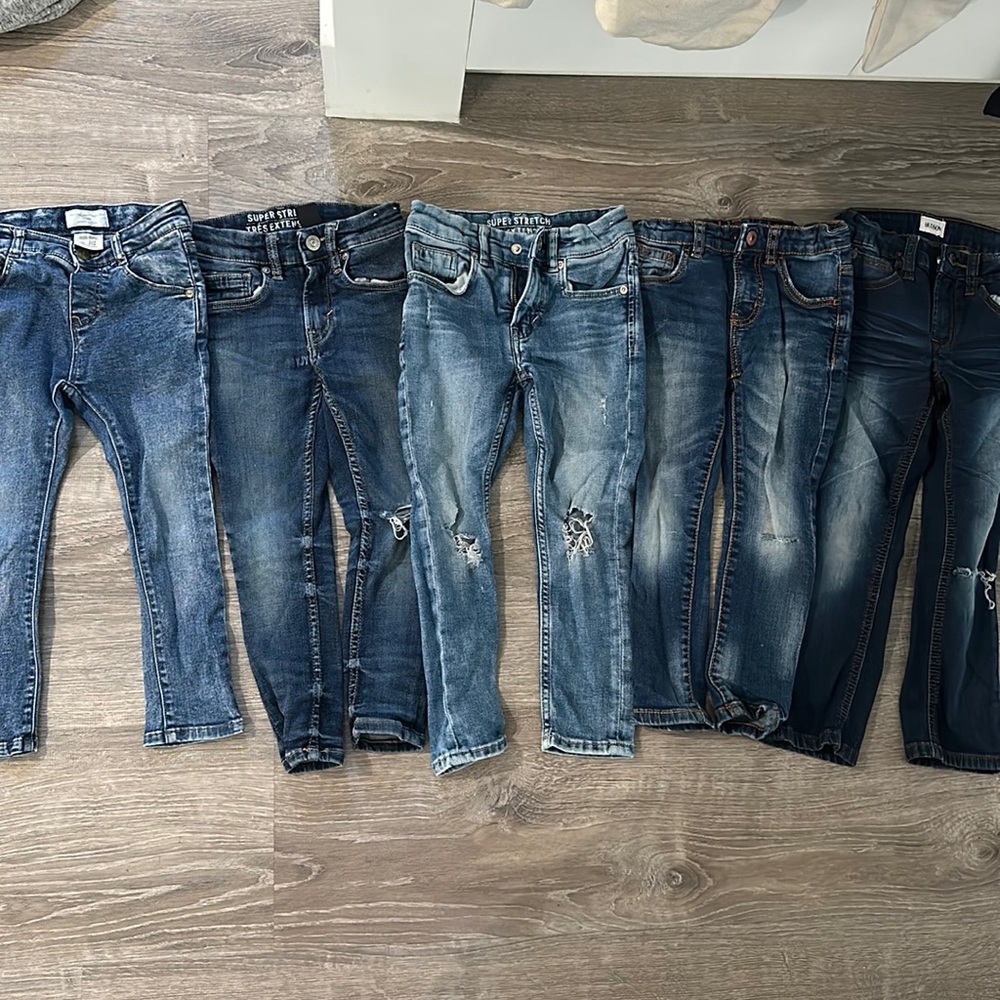 (Set of 5) jeans size 4-5